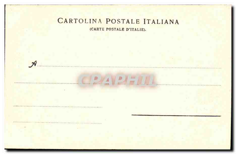 CPA Napoli Lave del Vesuvio Volcan — Rückseite