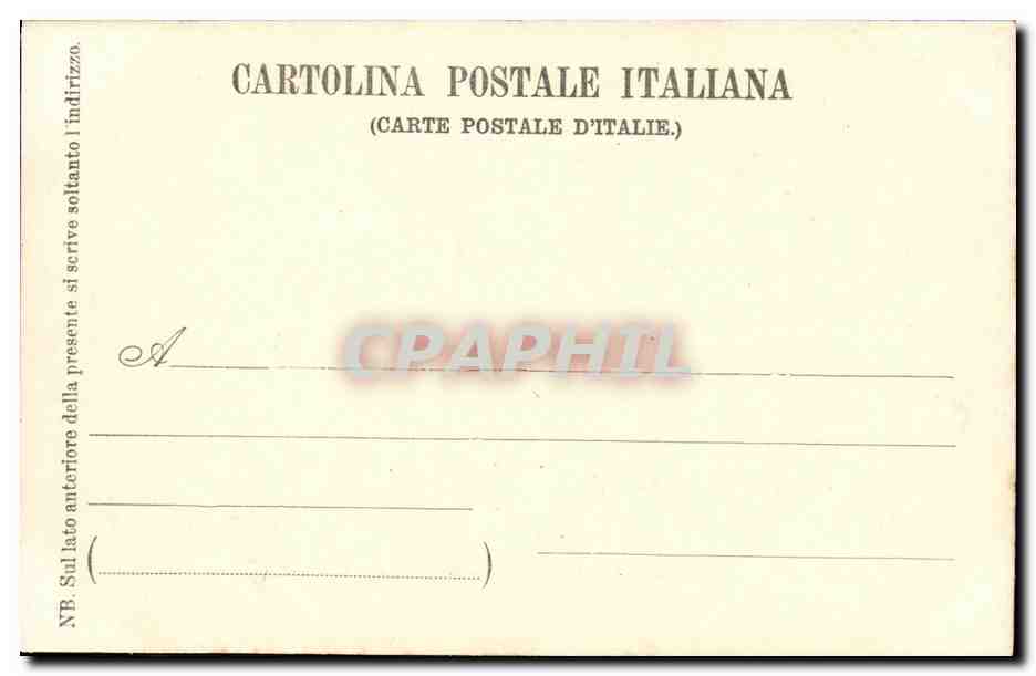 CPA Roma Monte palatino Casa di livia madre di Tiberio I Secolo — Rückseite