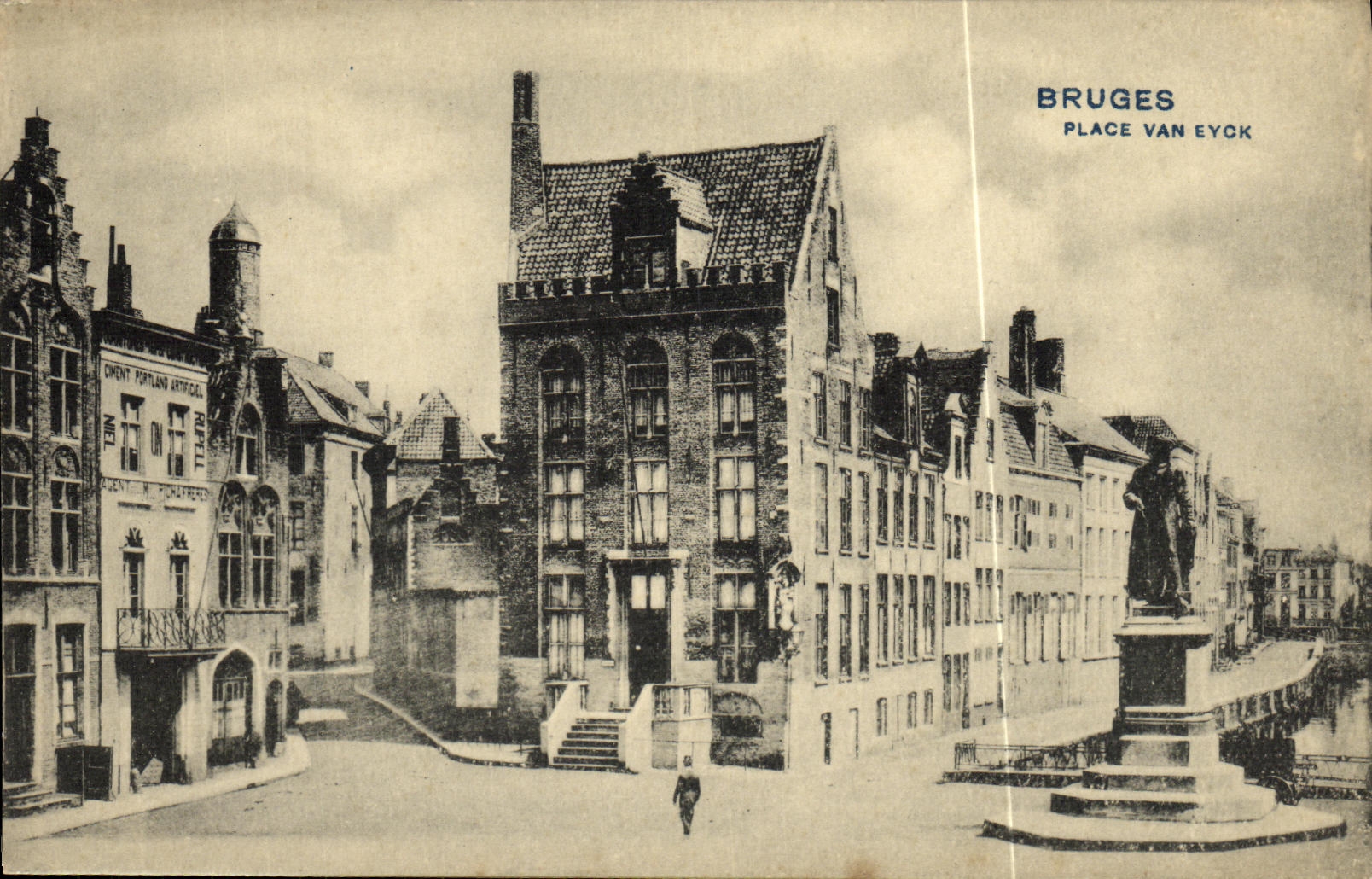 CPA Bruxelles Bruges Place Van Eyck