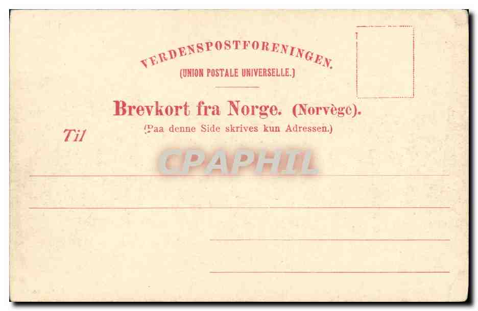 CPA Parti Fra Jostedalsbreen Opstryn — Verso