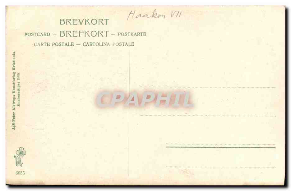CPA Haakon VII — Rückseite