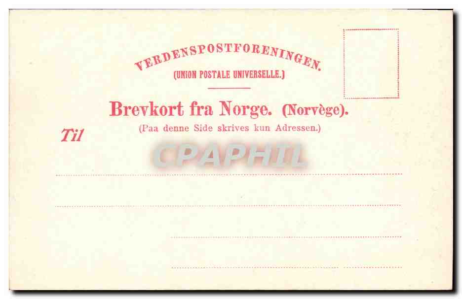 CPA Interior fra Toftemo Dovre Folklore  — Verso