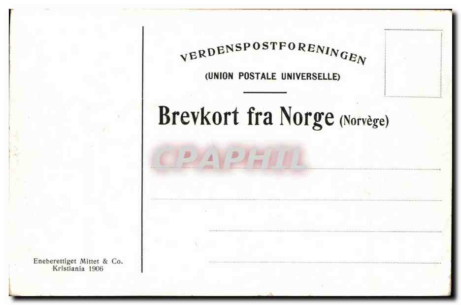 CPA Froningsreisen Fra Molmen — Verso