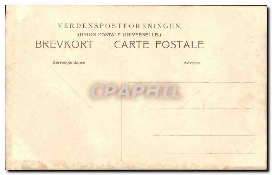 CPA Norvege 7 Juni 1905 — Rückseite