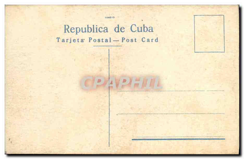 CPA Habana Castillo del Morro Cuba Enfant — Back