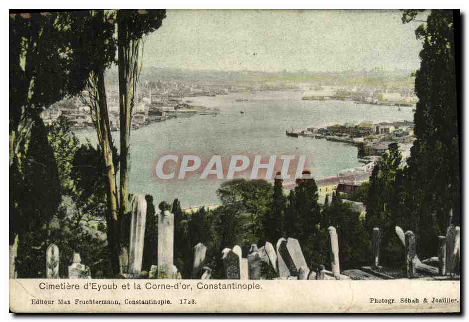 CPA Cimetiere d Eyoub et la Corne d or Constantinople