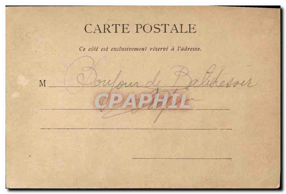 CPA Cimetiere d Eyoub et la Corne d or Constantinople — Verso
