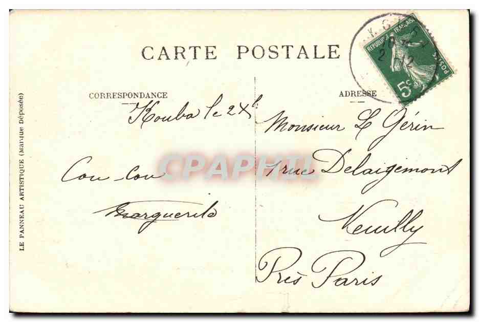 CPA Sud algerien en reconnaissance Cavaliers — Rückseite