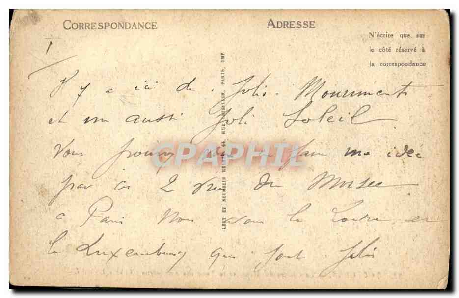 CPA Toulouse Le Cloitre du Musee et la Tour des Augustins — Verso