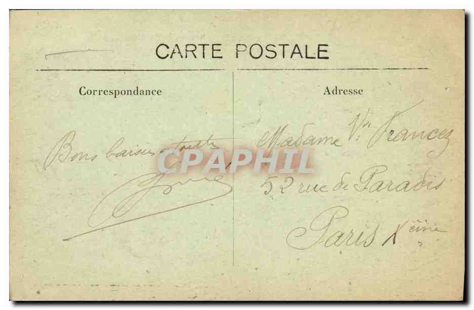 Toulouse — Façade du Donjon du Capitole et Jardin — Édit. F. Fourment, Toulouse — Verso
