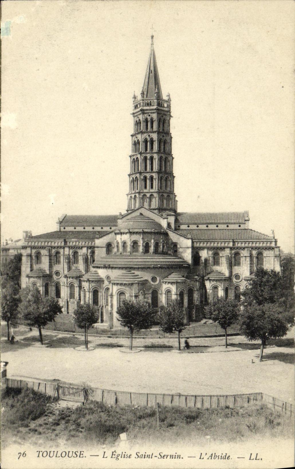 CPA Toulouse L Eglise Saint Sernin L abside
