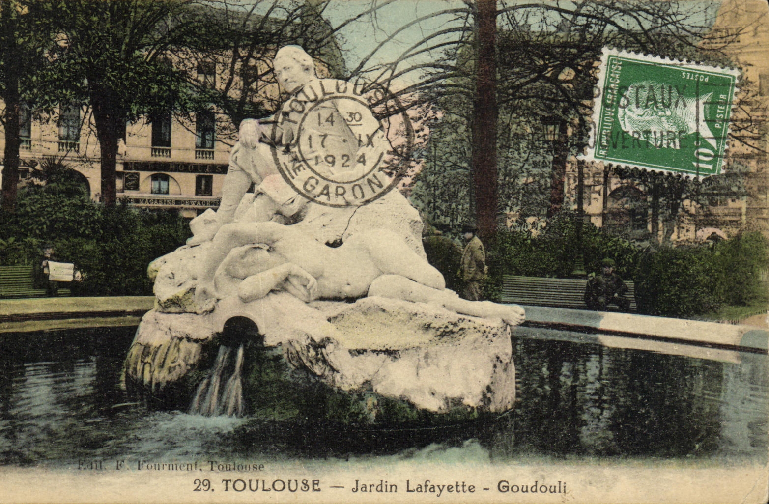 CPA Toulouse Jardin Lafayette Goudouli
