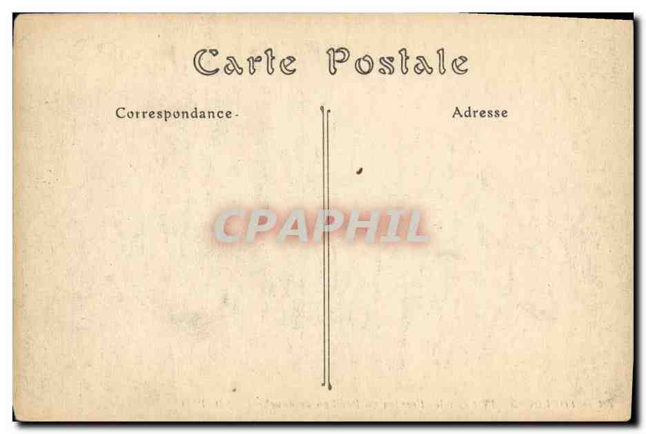 CPA Toulouse Le Capitole Fronton du Pavillon de Gauche — Verso
