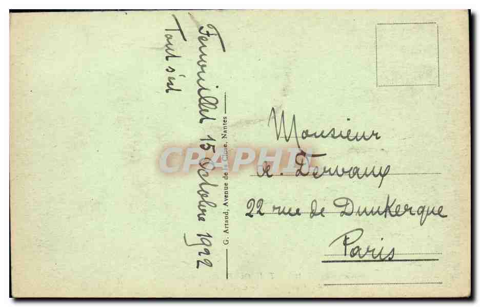 CPA Toulouse Musee Des Augustins Le Cloitre Cote Nord — Verso