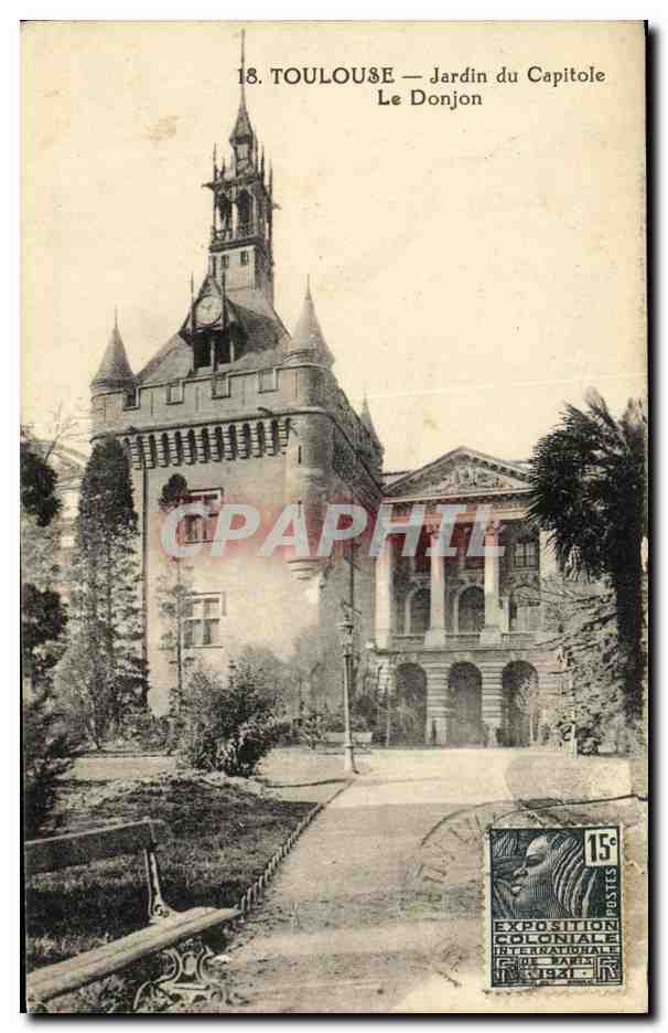 CPA Toulouse Jardin du Capitole Le Donjon