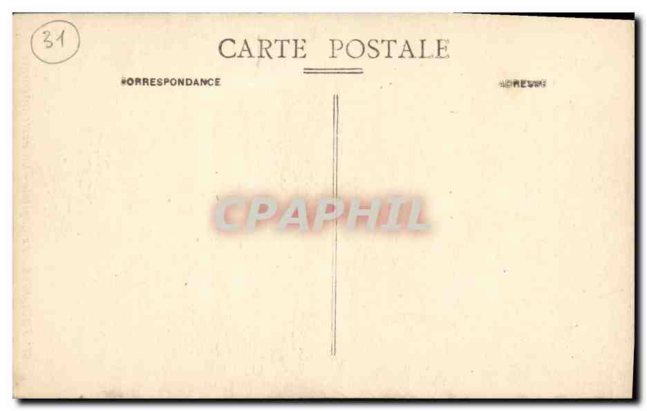 CPA Toulouse Le Capitole La Porte Interieure — Verso