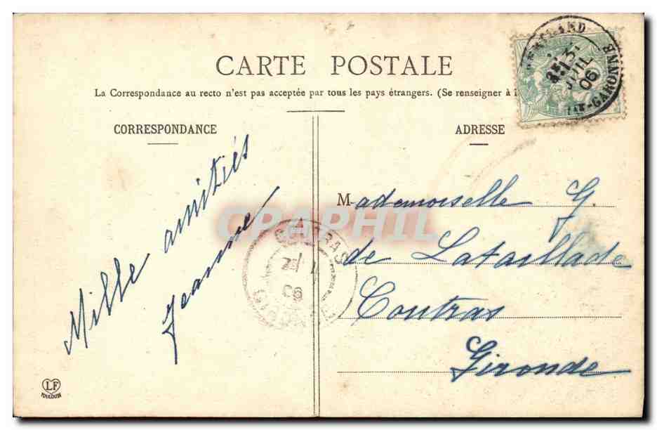 CPA St Bertrand De Comminges L Eveche — Rückseite
