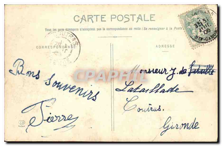 CPA St Bertrand De Comminges Cathedrale — Verso