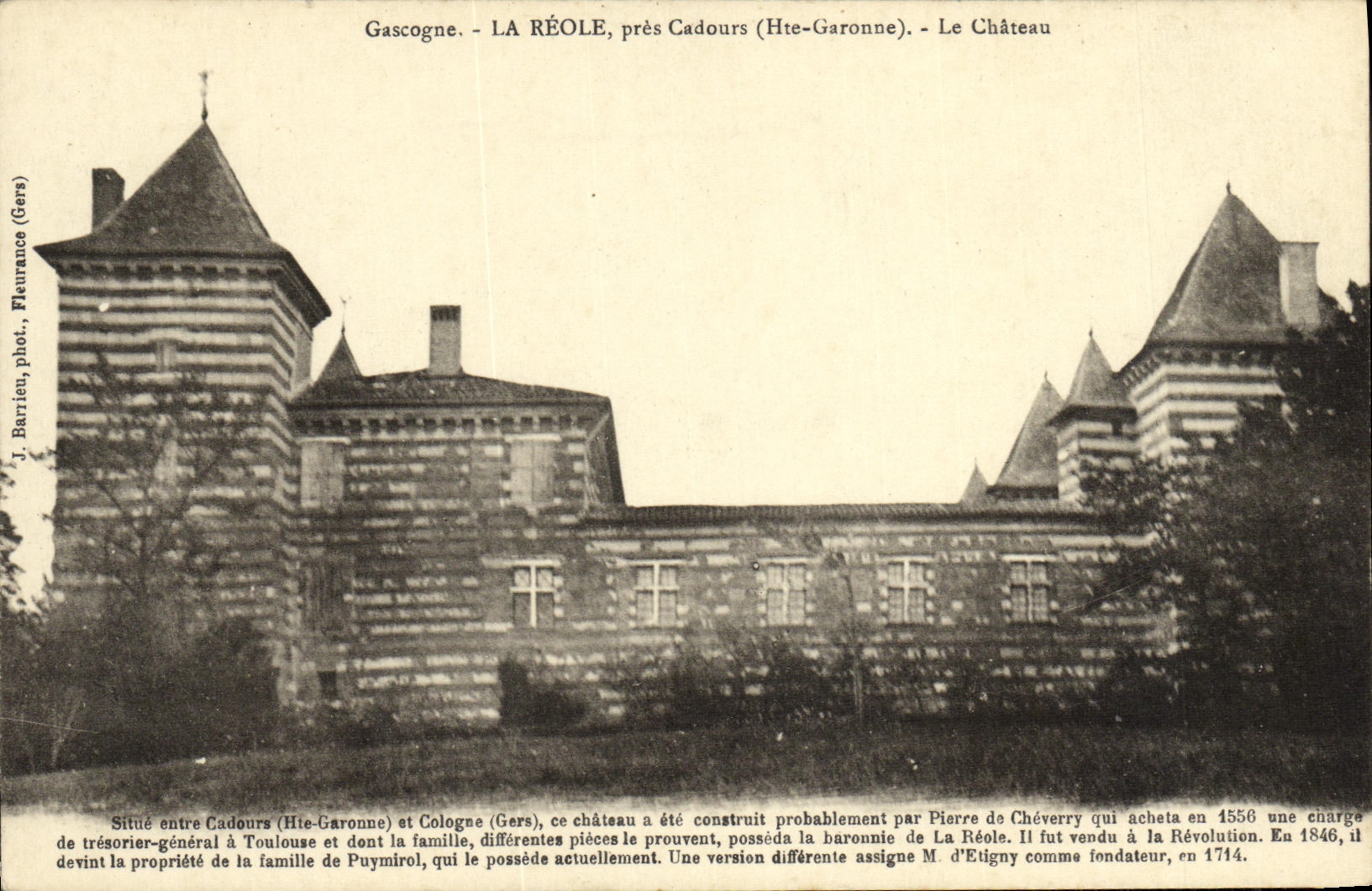 La Réole, près Cadours (Hte-Garonne) — Le Château — J. Barrieu, Fleurance (Gers)