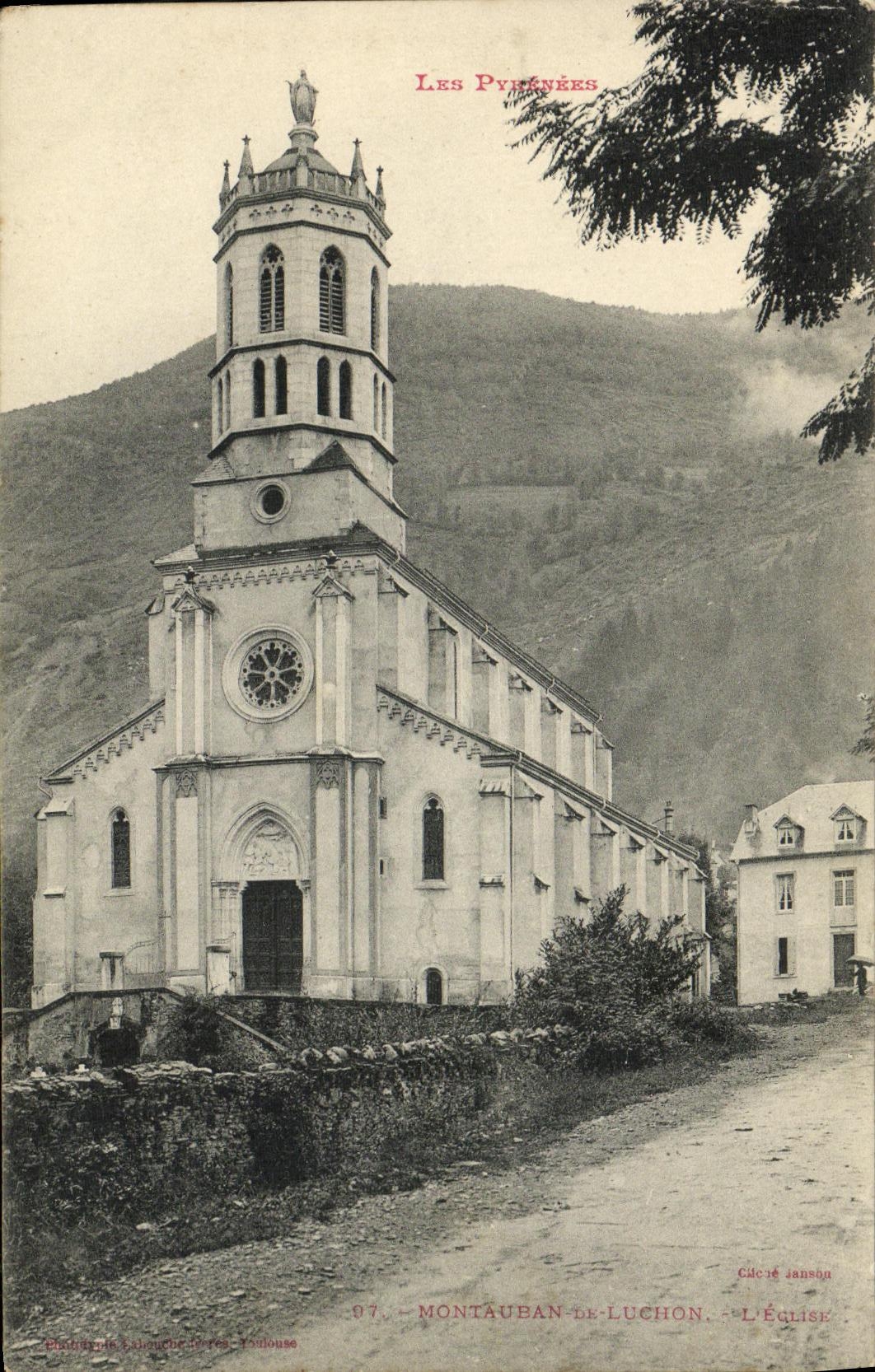 CPA Montauban de Luchon L eglsie