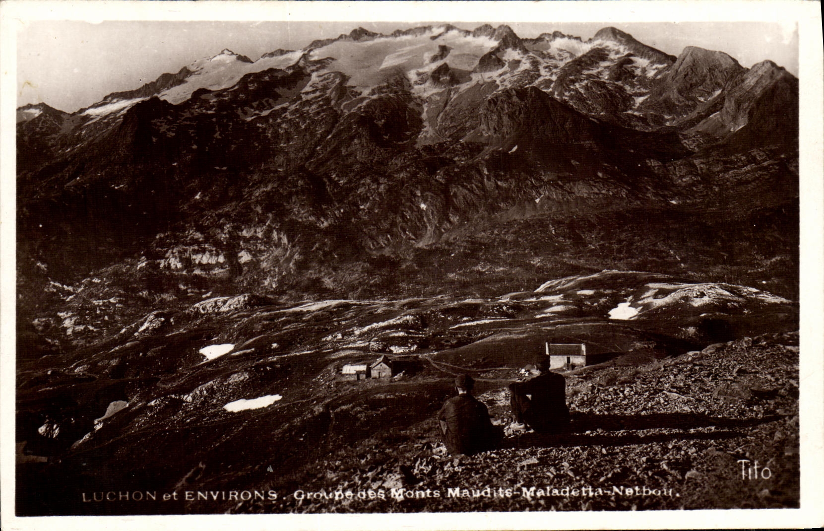 CPA Luchon et Environs Groupe des Monts Maudits 