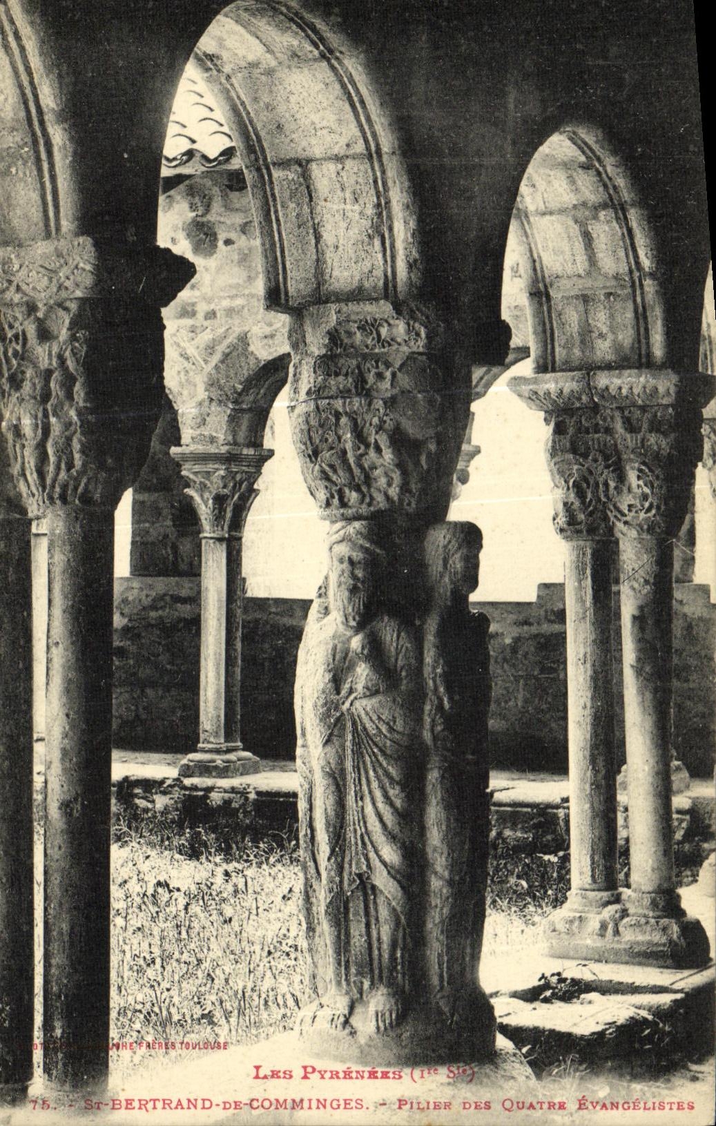 CPA Saint Bertrand De Comminges Pilier des quatre evangelistes