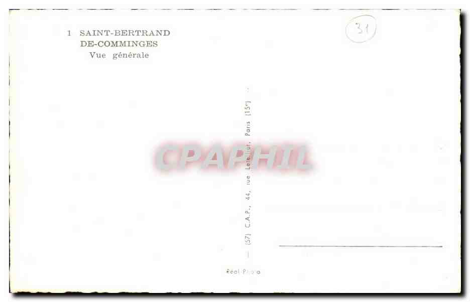 CPM Saint Bertrand De Comminges Vue Generale — Rückseite