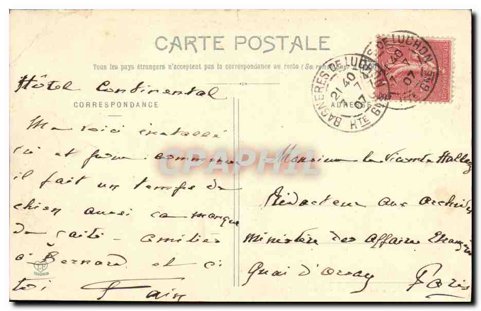 CPA Luchon Ensemdle De La Vallee Du Lys — Reverso