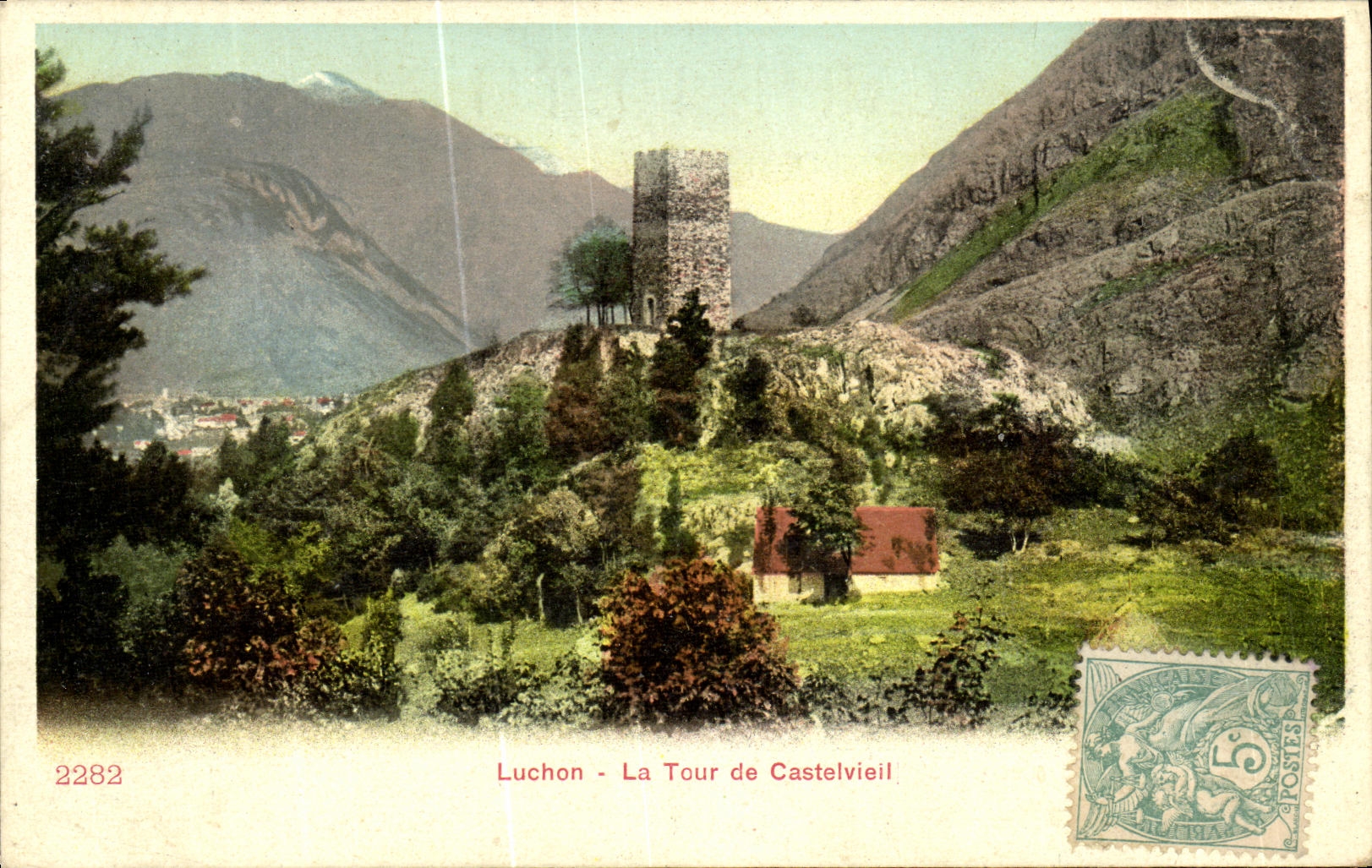 CPA Luchon La Tour de Castelvieil