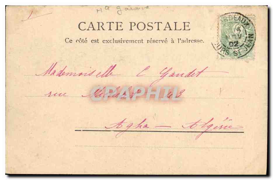 CPA Luchon Bagneres La vallee de la Pique — Rückseite