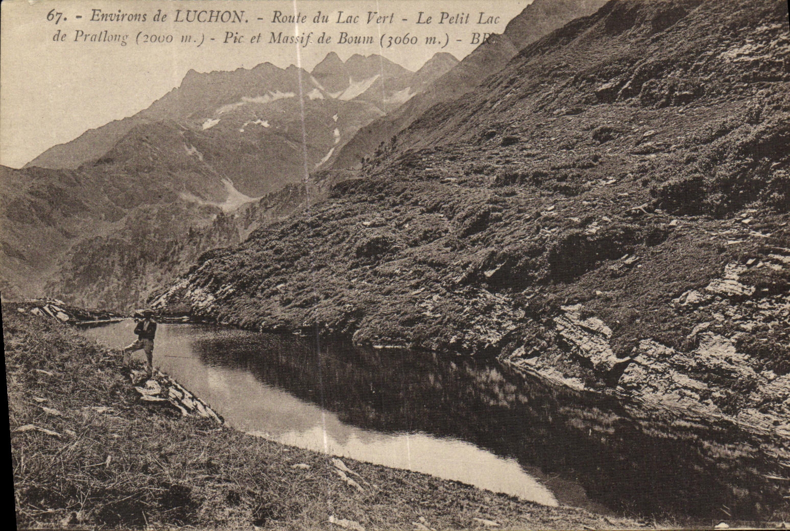 Environs de LUCHON — Route du Lac Vert — Le Petit Lac — BR