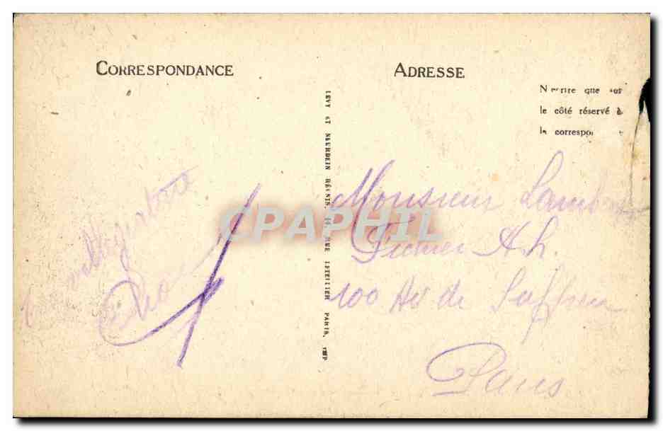 CPA Luchon Vallee du Lys Pavillon des Cascades — Rückseite