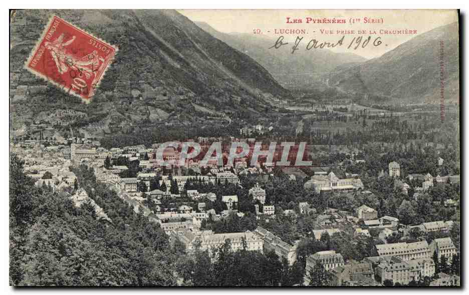 Luchon — Vue prise de la Chaumière — Les Pyrénées (1ère Série)