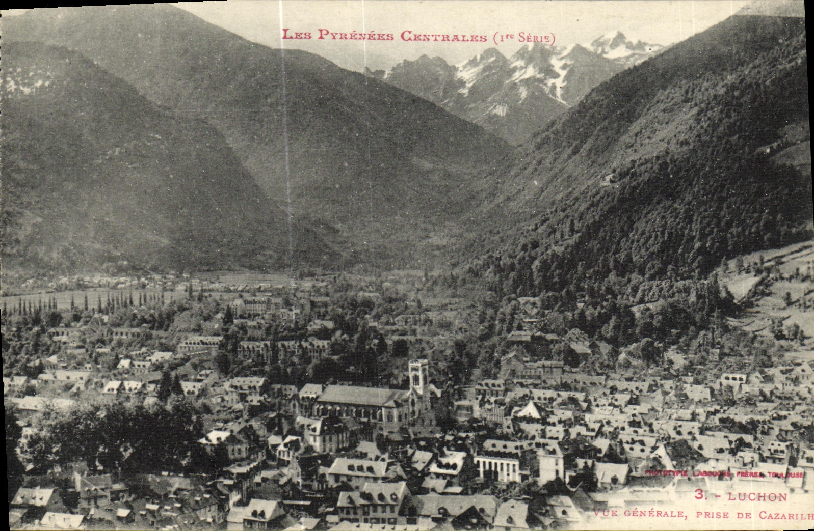 CPA Luchon Vue generale Prise de Cazarilh