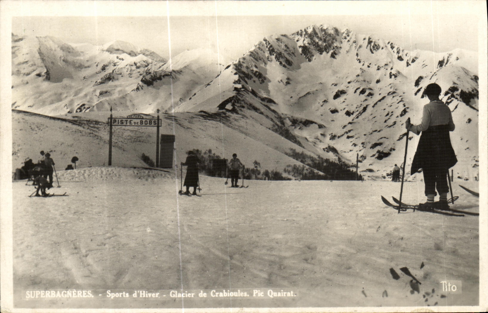 Superbagnères - Sports d'Hiver - Glacier de Crabioules. Pic Quairat. — Tifo