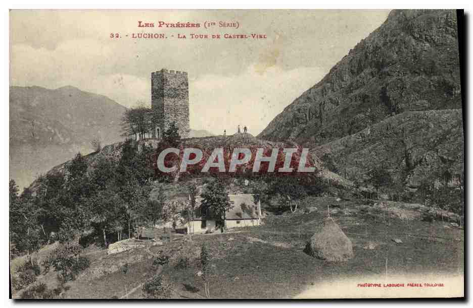 CPA Luchon La Tour De Castel Viel