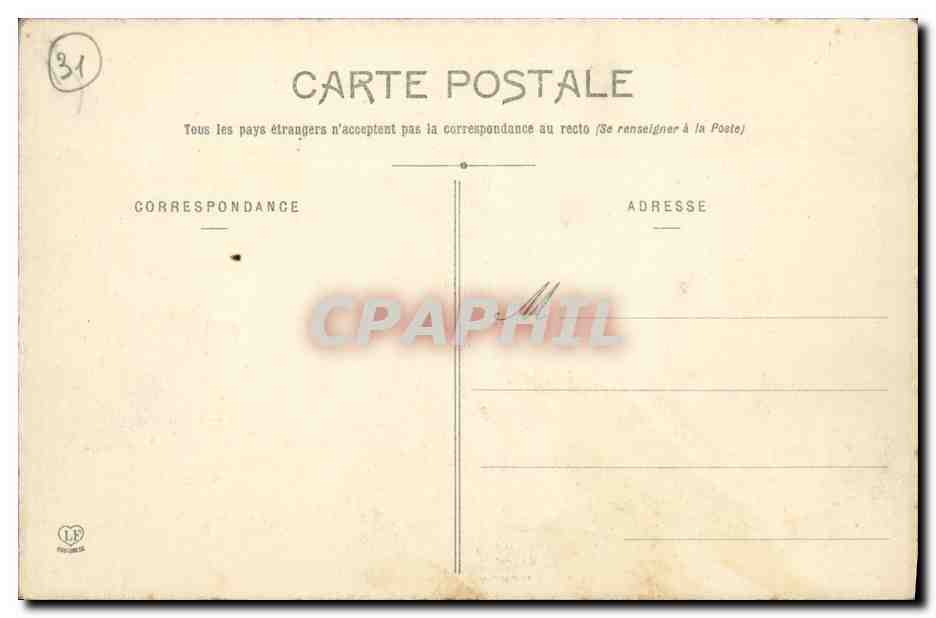 CPA Luchon Parc du Casino — Rückseite