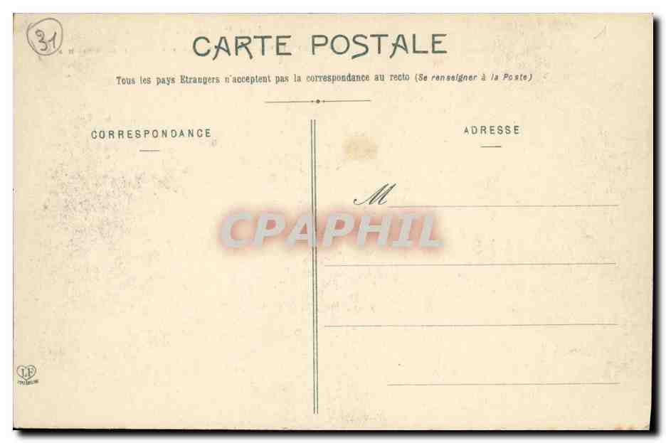 CPA Luchon Vue Generale Prise De la Chaumiere — Rückseite