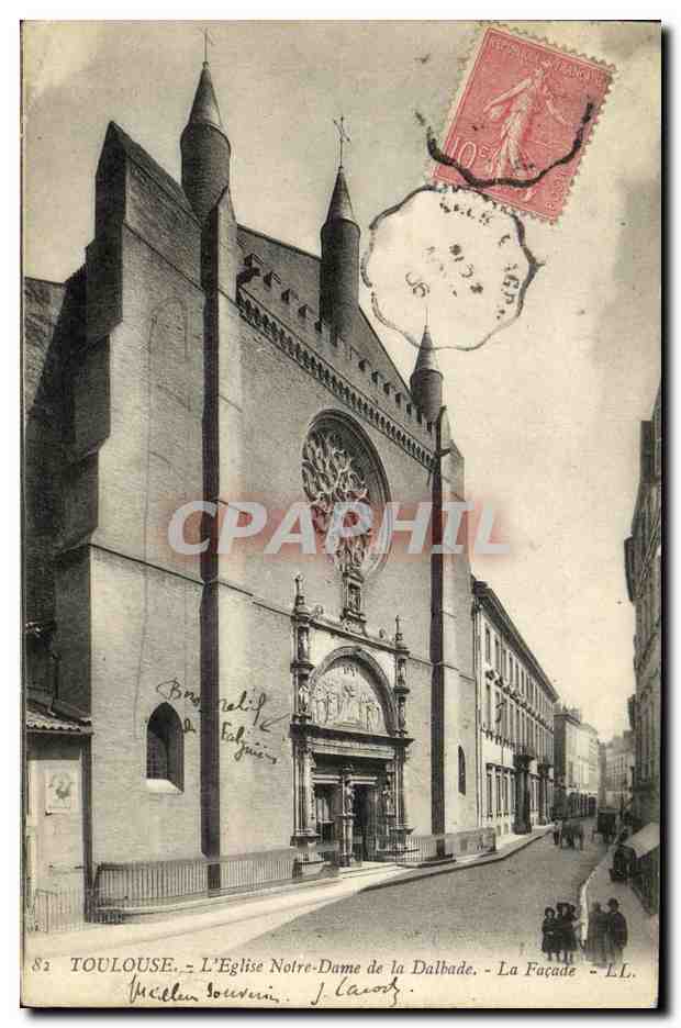 CPA Toulouse L Eglise Notre Dame de la Dalbade La facade