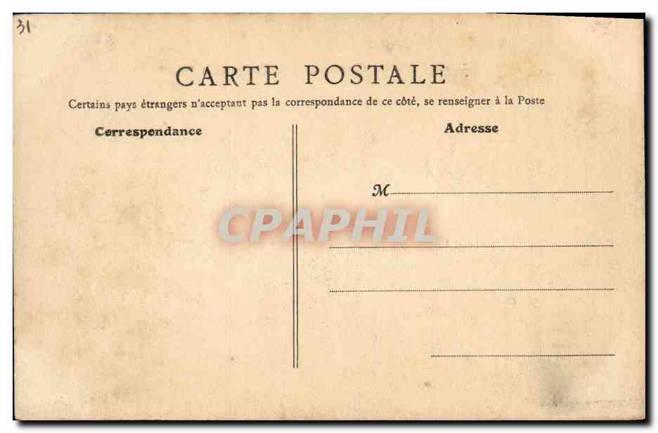 Toulouse - Vue générale, prise du Clocher de la Dalbade — J. Picot, série 27 — Verso