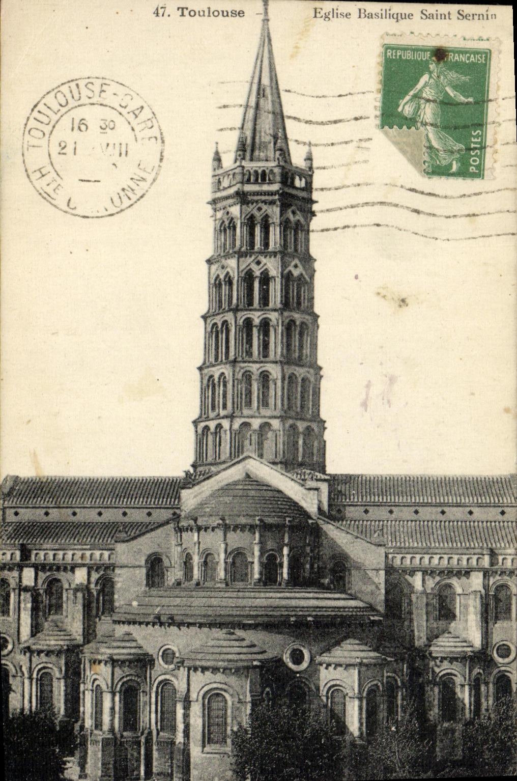 CPA Toulouse Eglise Basilique Saint Sernin