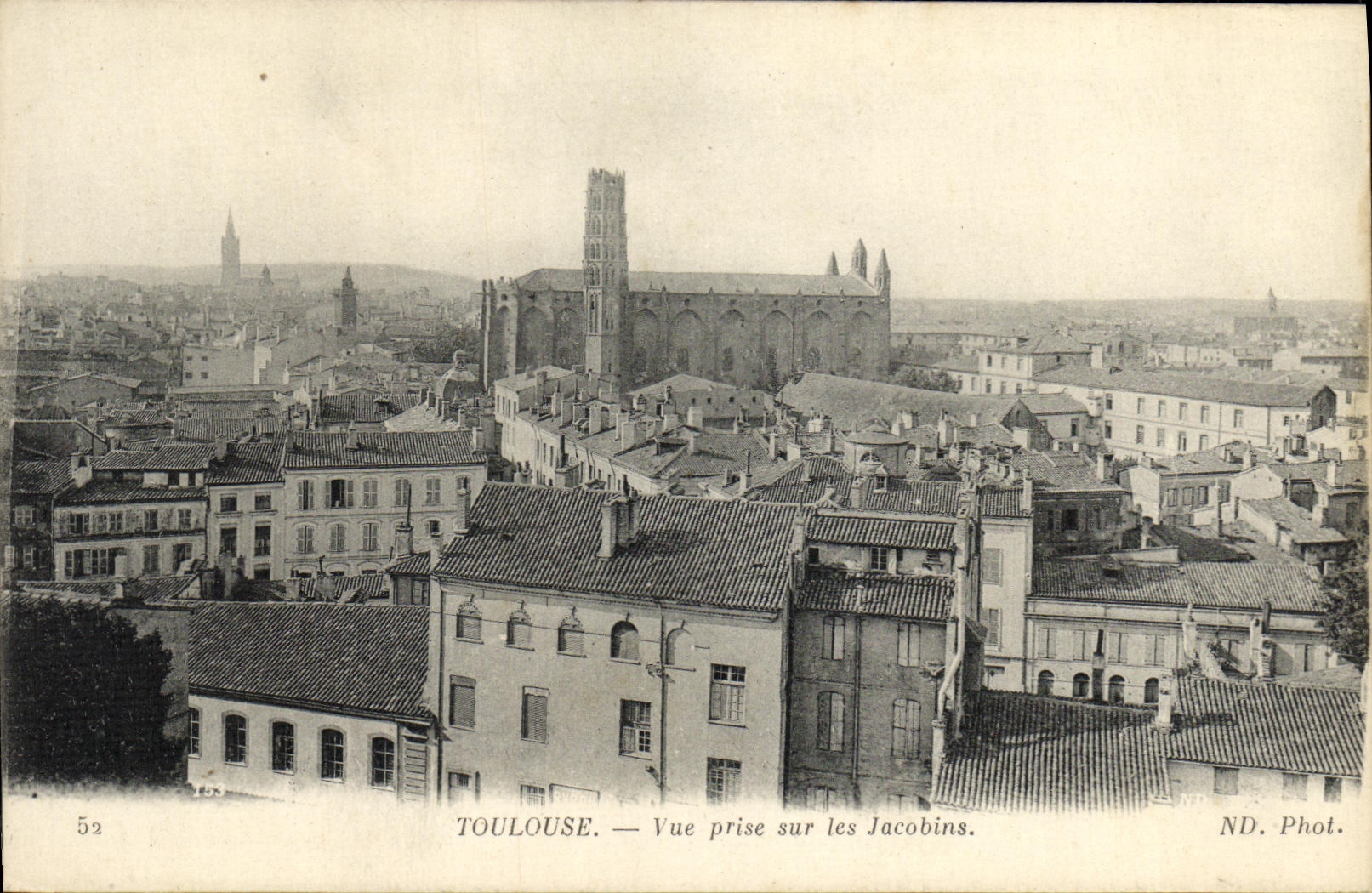 CPA Toulouse Vue Prise Sur les Jacobins