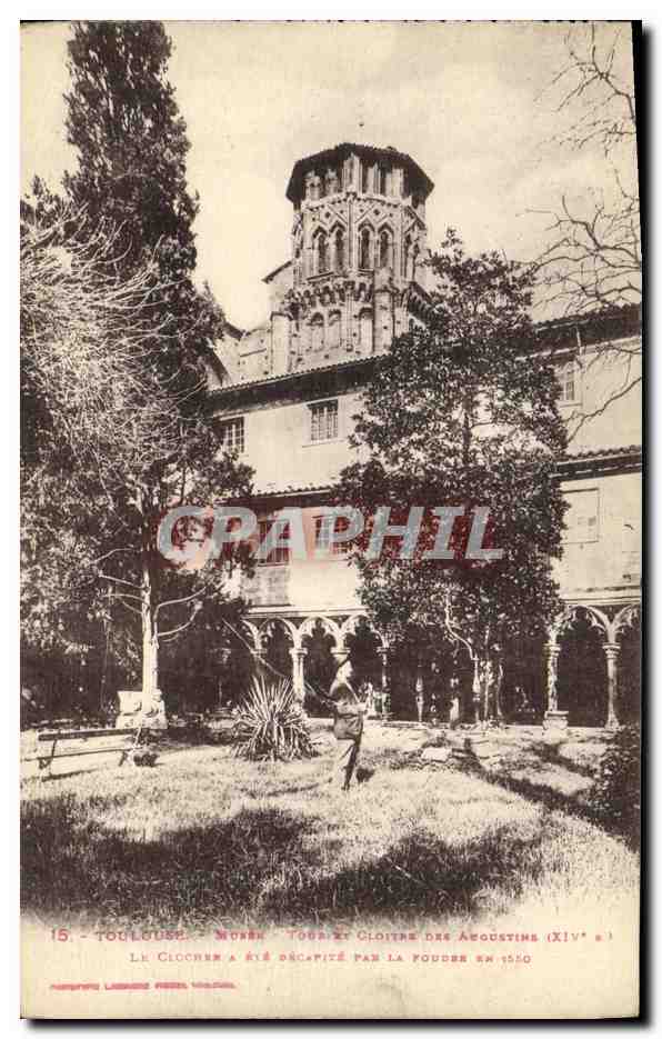CPA Toulouse Musee Tour et cloitre des Augustins 