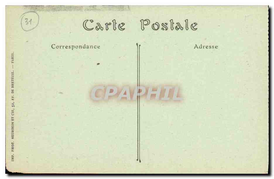 CPA Toulouse L Eglise Saint Sernin — Verso