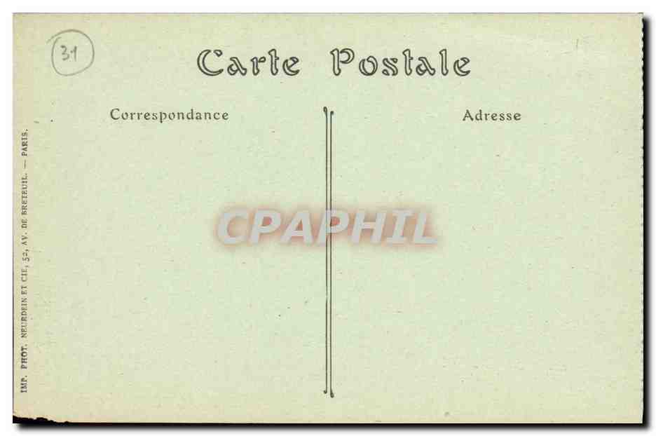 CPA Toulouse La Cour Henri IV au Capitole — Rückseite