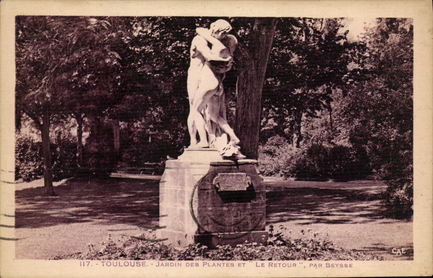 Toulouse - Jardin des Plantes et "Le Retour", par Seyssse
