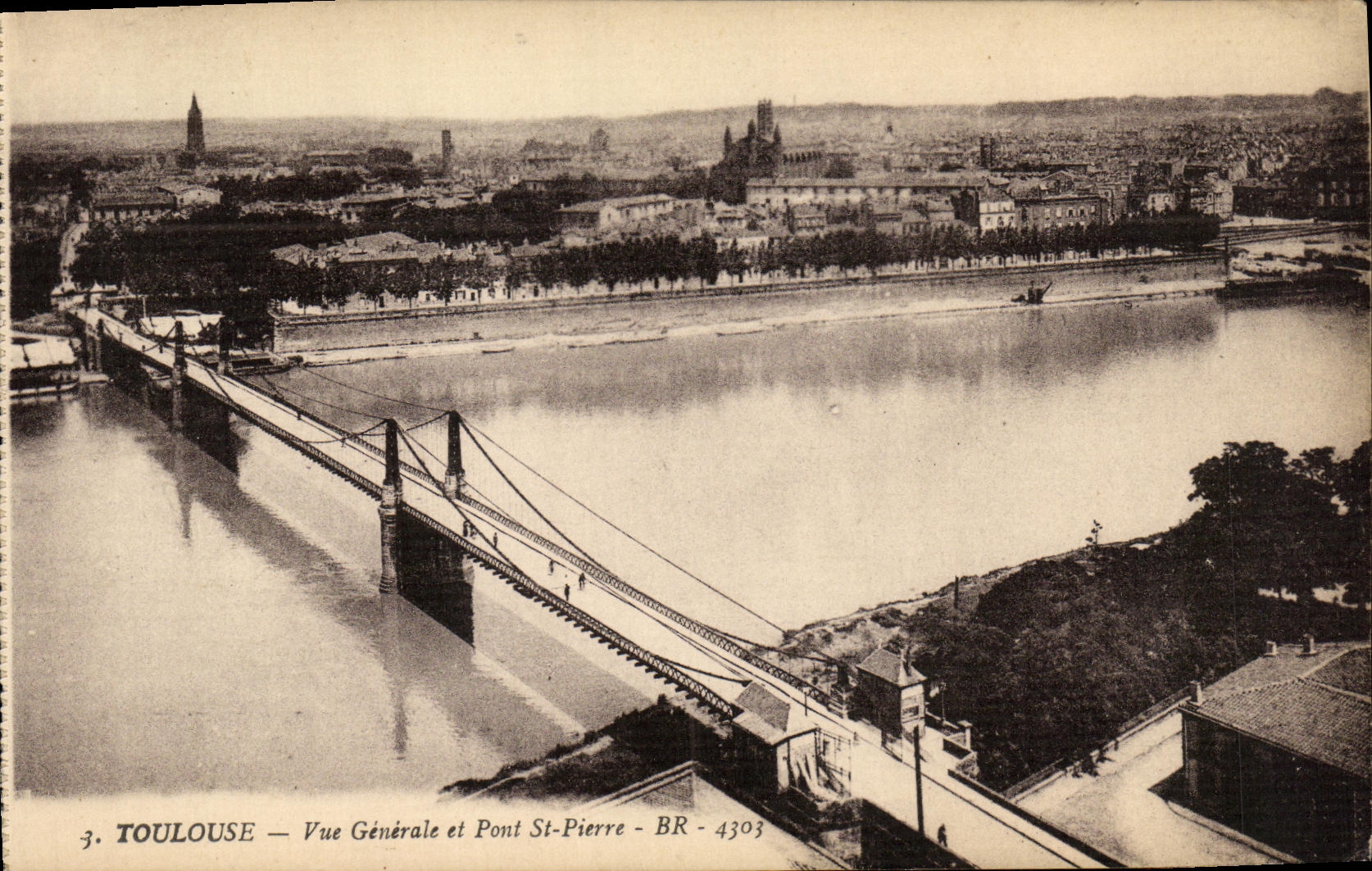 Toulouse — Vue Générale et Pont St-Pierre — BR - 4303