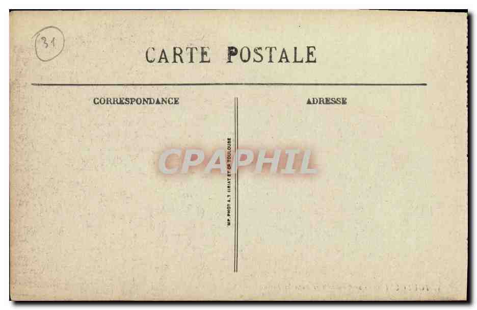 Toulouse — Vue Générale et Pont St-Pierre — BR - 4303 — Verso
