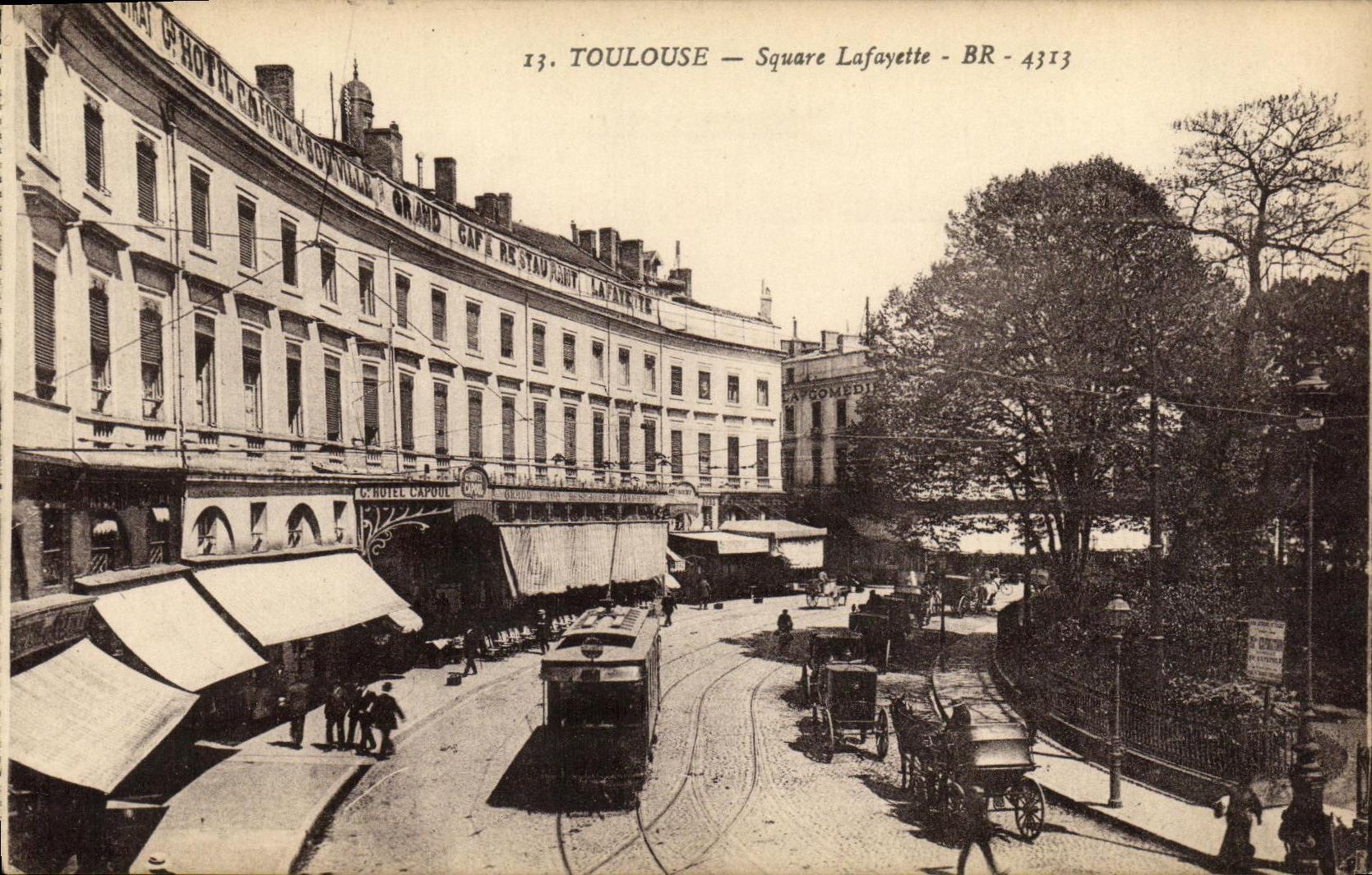 Toulouse — Square Lafayette — Hôtel Capoul & Grand Café Restaurant Lafayette