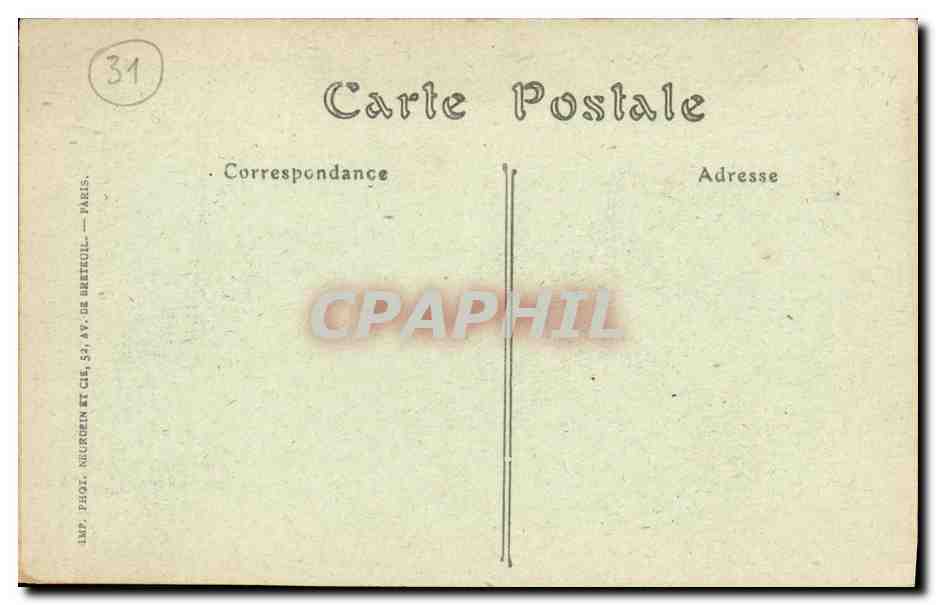 CPA Toulouse Eglise Saint Etienne — Verso
